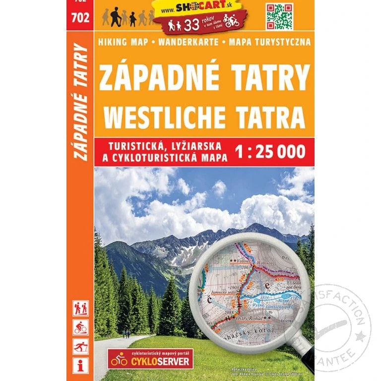 карта SHOCart: Západné Tatry 1:25 000