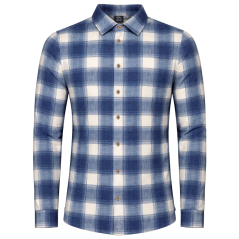 CHILLAZ Sebastian 2.0 Karo Dark Blue - Shirt