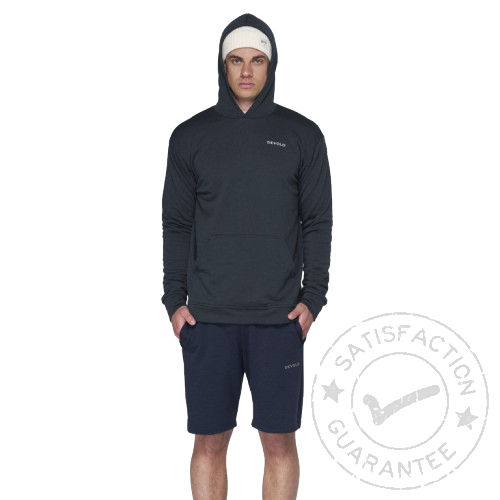 Devold Everyday Hoodie Man ink - Felpa con cappuccio