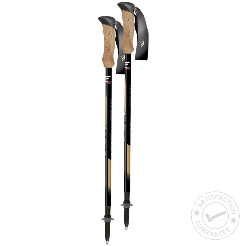 Bastones de trekking FIZAN Compact Tech beige