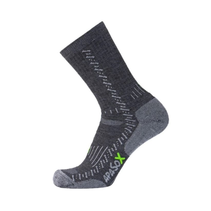 funkčné ponožky Apasox ELBRUS long grey - Veľkosť ponožiek: EU 43-47
