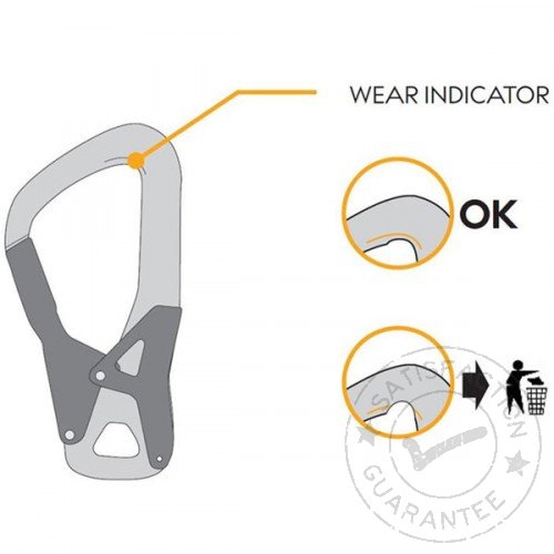 Carabinieră SINGING ROCK Palm grey