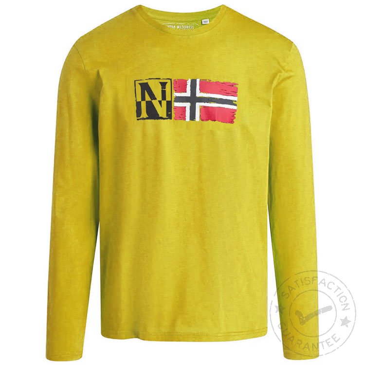 NAPAPIJRI Samuel Longsleeve yellow curry - meeste särk