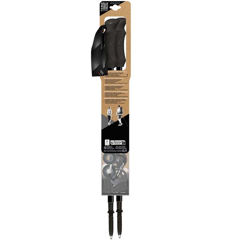 FIZAN Compact MS black - トレッキングポール