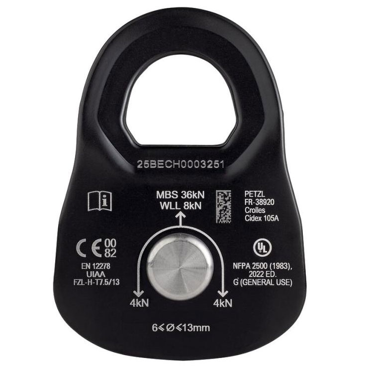 PETZL Rescue M black - Τροχαλία