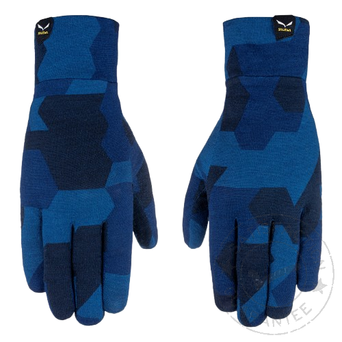 Salewa Cristallo Liner Gloves navy camou S - Handschoenen