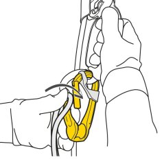 karabína s kladkou PETZL RollClip A Triact-Lock