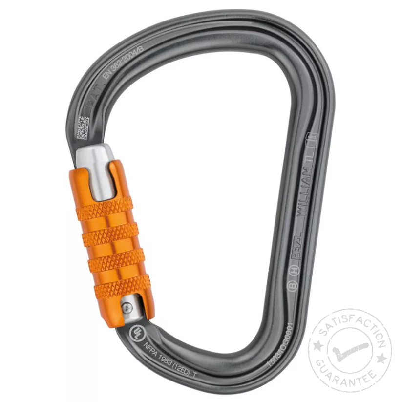 PETZL William Triact-Lock gray karabiin