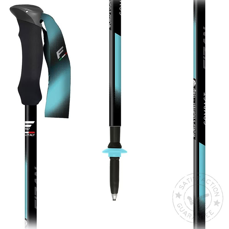 Bastones de trekking FIZAN Compact Tech light blue
