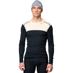 DEVOLD Lauparen Merino 190 Shirt Man raw white/ink/black - T-shirt