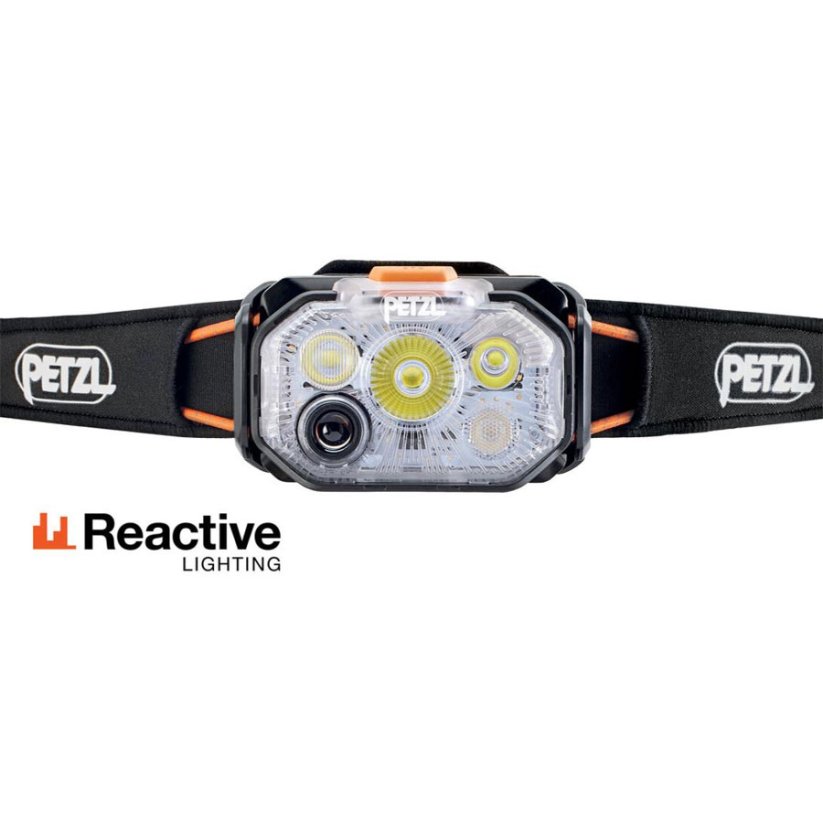 čelovka PETZL Swift RL 1200lm black/orange