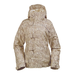 BURTON W Dream JKT Chstnt paper print - Μπουφάν