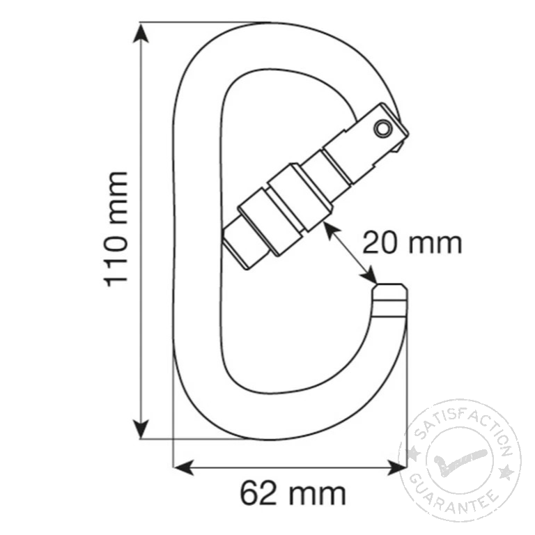 Carabinieră CAMP Oval XL 2Lock blue