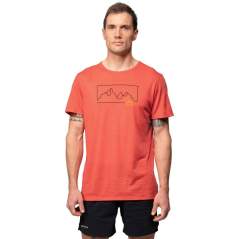 Tricou DEVOLD Active Outline Tee Man cayenne