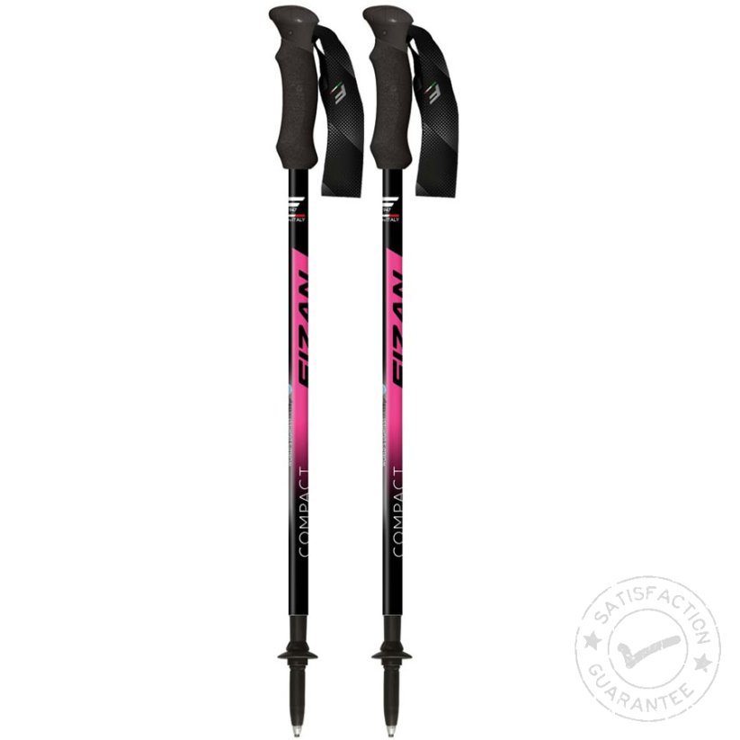 Bastones de trekking FIZAN Compact rosa