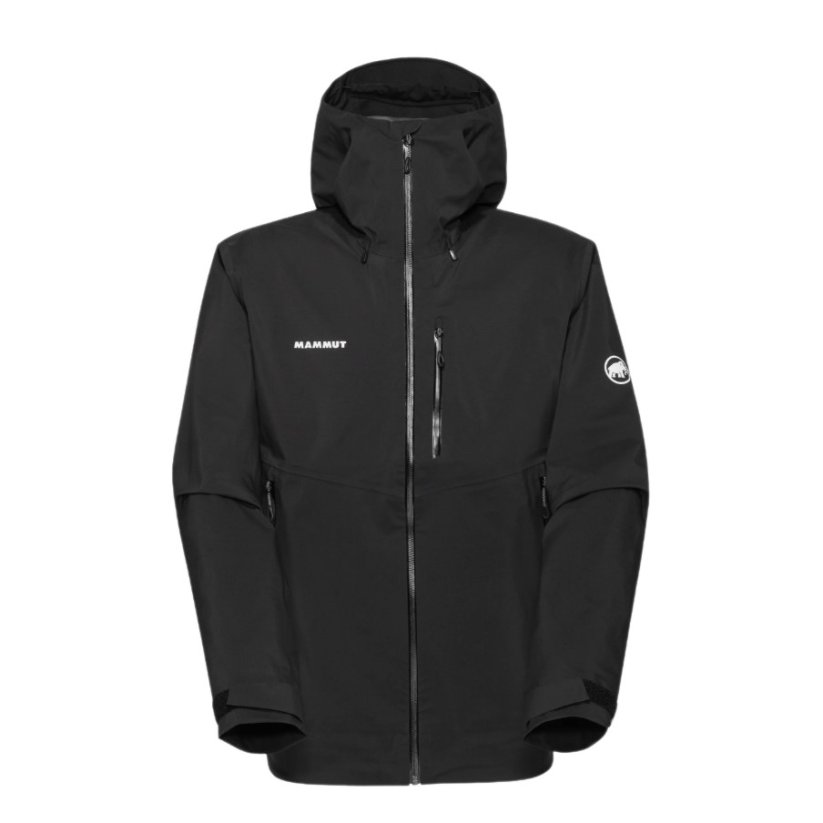 bunda MAMMUT Alto Guide HS Hooded black - Veľkosť: XXL