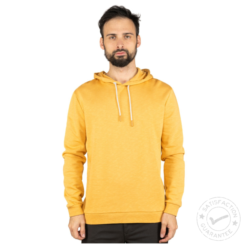 Суитшърт с качулка CHILLAZ Sapporo Mountain Logo Ochre