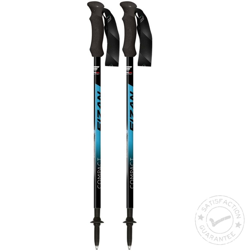 turistické palice FIZAN Compact black/blue