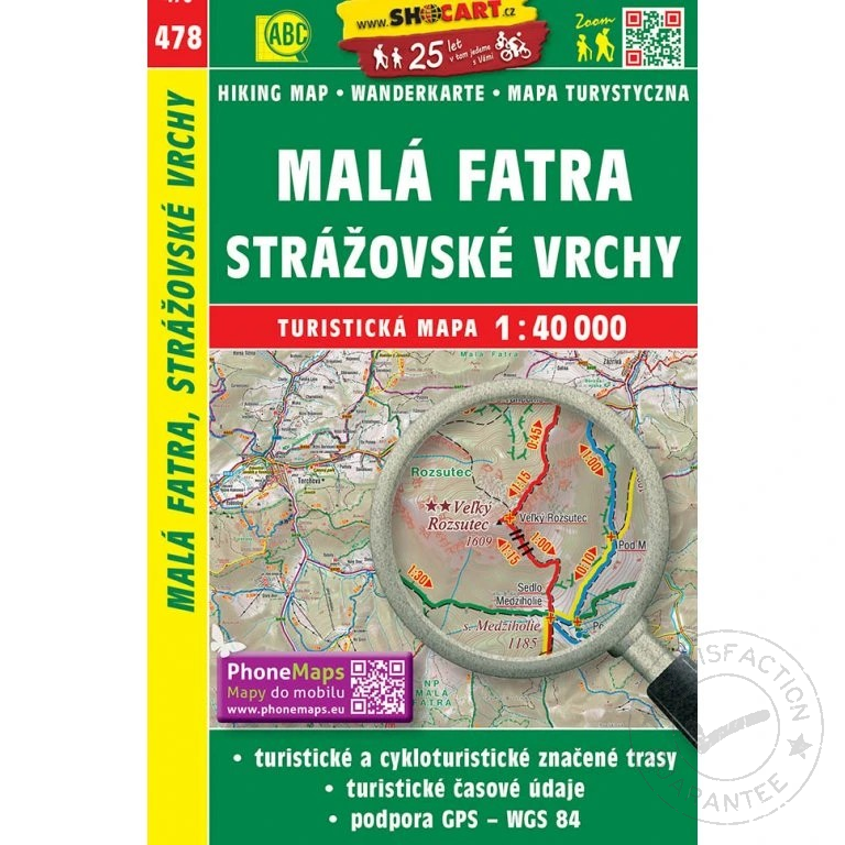 карта SHOCart: Malá Fatra, Strážovské vrchy 1:40 000