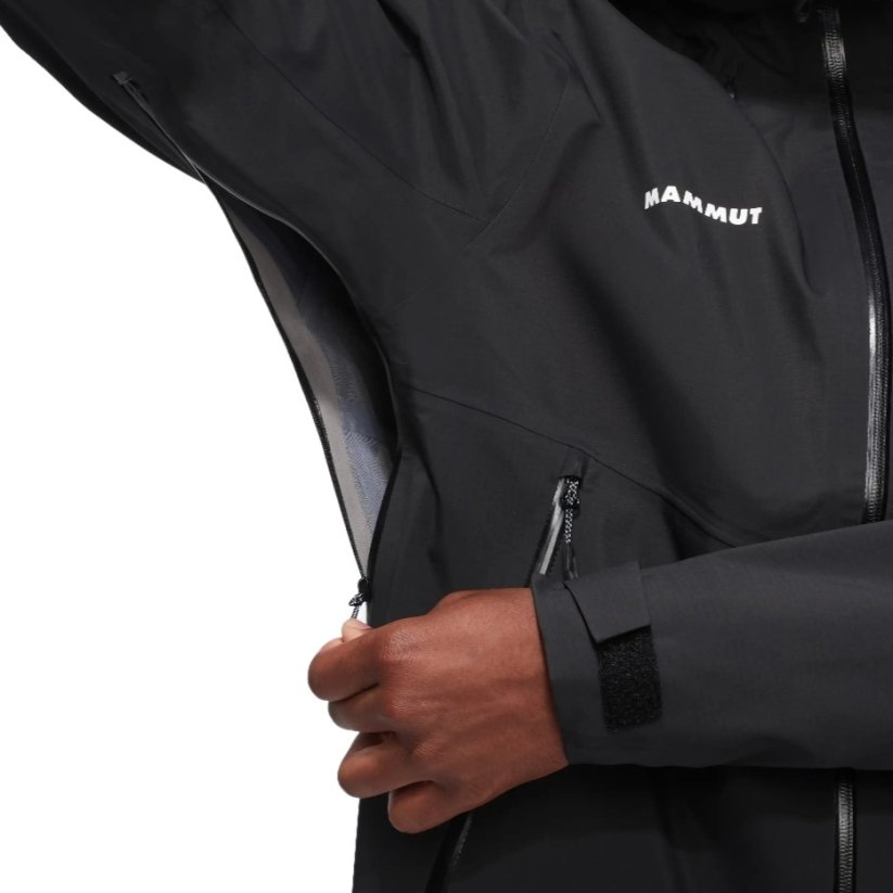 bunda MAMMUT Alto Guide HS Hooded black - Veľkosť: XXL