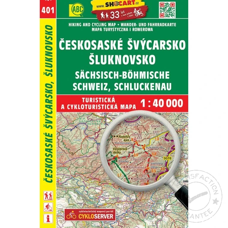 карта SHOCart: Českosaské Švýcarsko, Šluknovsko 1:40 000