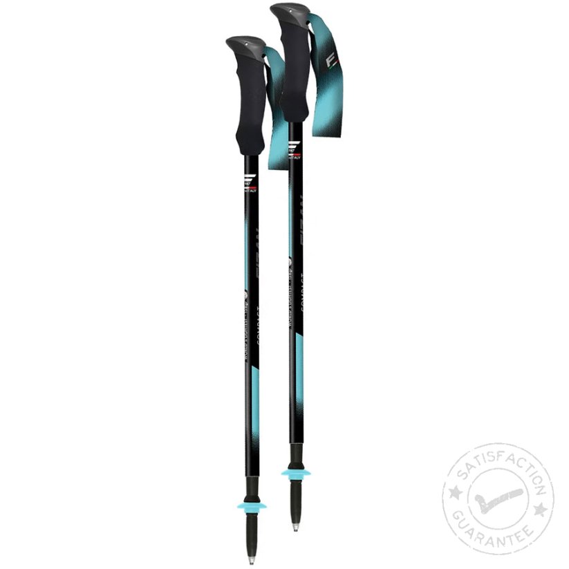 Bastones de trekking FIZAN Compact Tech light blue