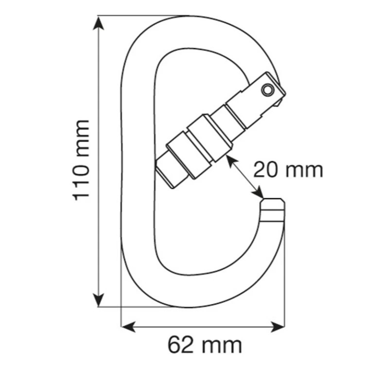 Carabinieră CAMP Oval XL 2Lock green