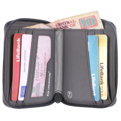 Cartera Lifeventure RFiD Bi-Fold Wallet Grey