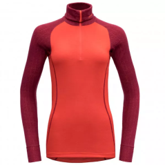 DEVOLD Duo Active Woman Zip Neck beetroot