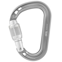 karabína PETZL Rocha Screw-Lock silver