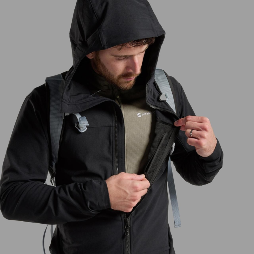 bunda Montane Tenacity Hoodie Black - Veľkosť: XL