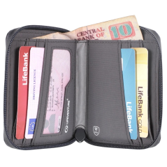 Lifeventure RFiD Bi-Fold Wallet Grey - Portemonnee