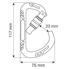 CAMP Guide XL Lock titanium - karabiin