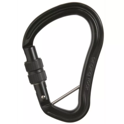 karabína SINGING ROCK Hector Screw BC black