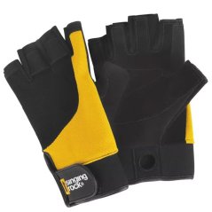 SINGING ROCK Falconer 3/4 black/yellow - Gloves