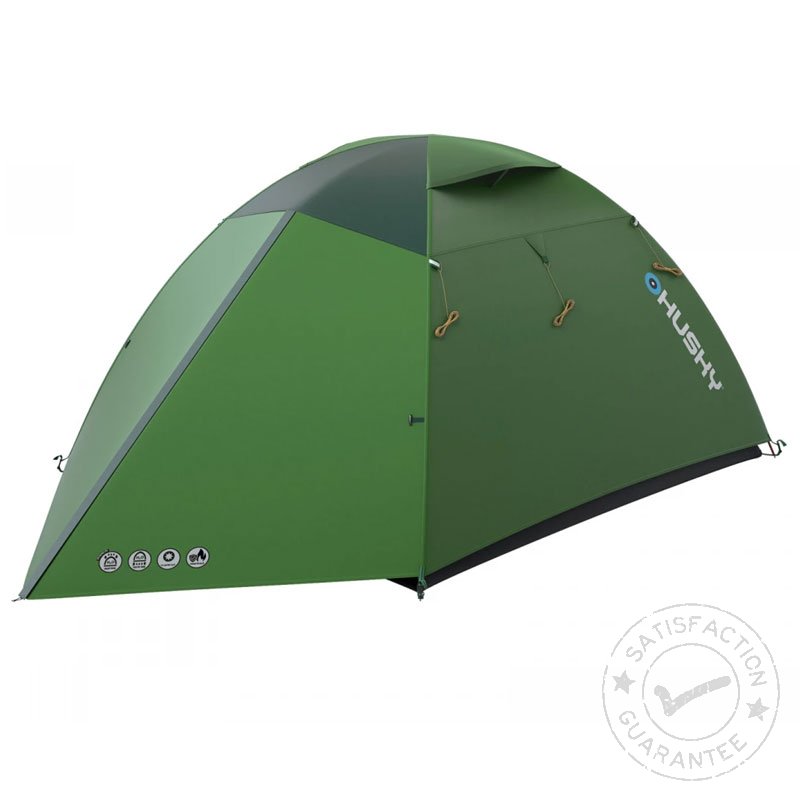 HUSKY Bright 4 green - Turistični šotor