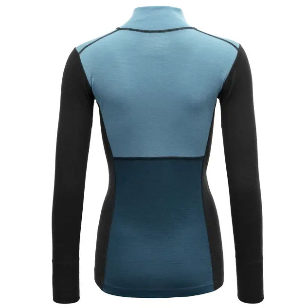 DEVOLD Lauparen Merino 190 Zip Neck Woman moon/ink/flood