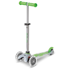 kolobežka MICRO Mini DeLuxe Flux LED neon green